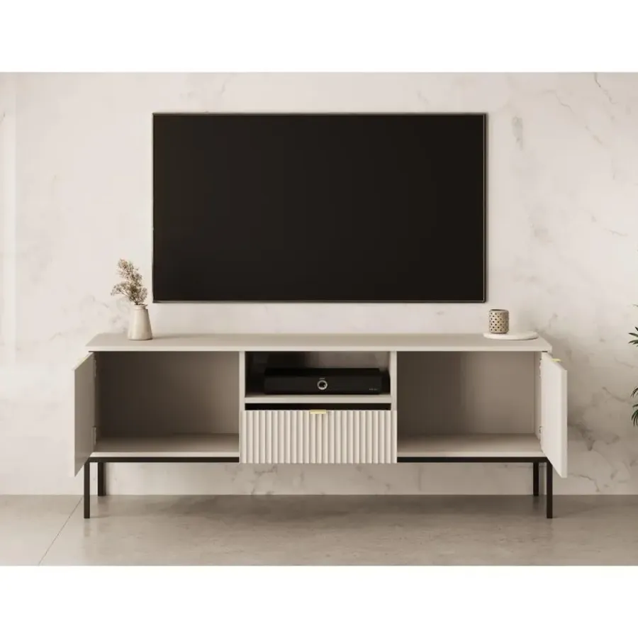Meubella - TV-Meubel Navil - Beige - 154 cm