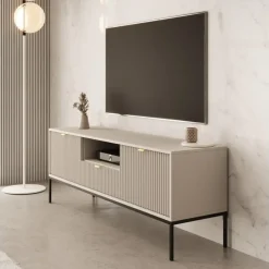 Meubella - TV-Meubel Navil - Beige - 154 cm