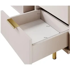 Meubella - TV-Meubel Nicola - Beige - 150 cm