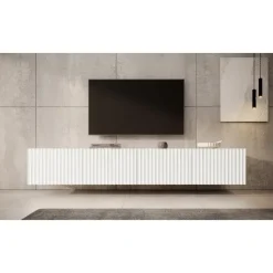 Meubella - TV-Meubel Pepinos - Wit - 200 cm