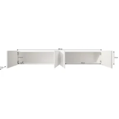 Meubella - TV-Meubel Pepinos - Wit - 200 cm