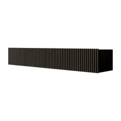 Tv Meubels-Meubella - TV-Meubel Pepinos - Mat zwart - 200 cm
