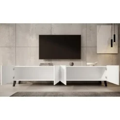 Meubella - TV-Meubel Pepinos 2 - Wit - 200 cm