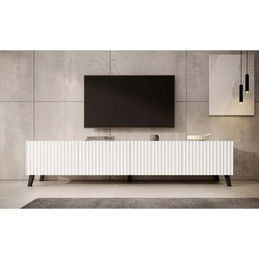 Meubella - TV-Meubel Pepinos 2 - Wit - 200 cm