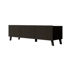 Meubella - TV-Meubel Pepinos 2 - Mat zwart - 150 cm