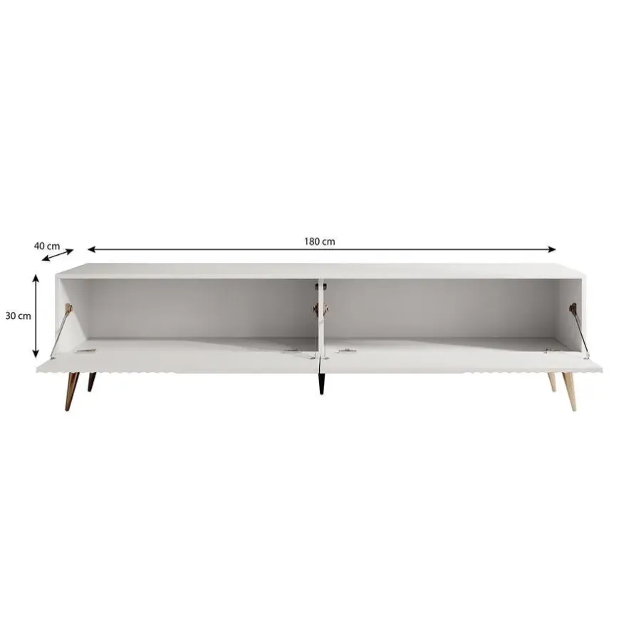 Meubella - TV-Meubel Winq 2 - Wit - 180 cm