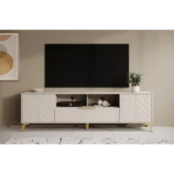 Tv Meubels-Meubella - TV-Meubel Xiano - Beige - 203 cm