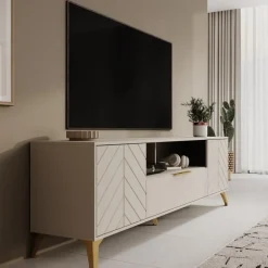 Tv Meubels-Meubella - TV-Meubel Xiano - Beige - 203 cm