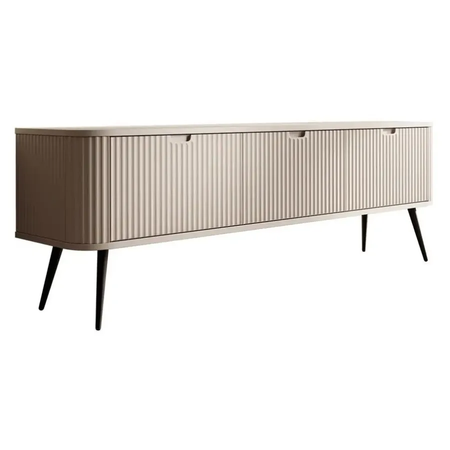 Tv Meubels-Meubella - TV-Meubel Zakari - Beige - 168 cm
