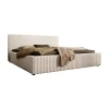 2-Persoons Bedden-Meubella - Tweepersoonsbed Infinity - Beige - Fluffy ribstof - 180x200 cm