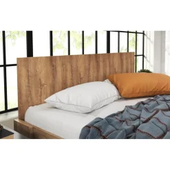 2-Persoons Bedden-Meubella - Tweepersoonsbed Monaco - Eiken - 160x200 cm