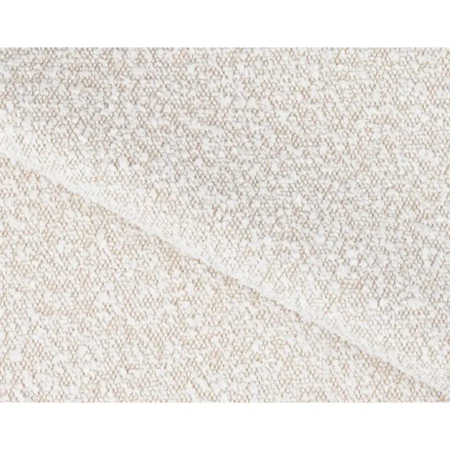 Meubella - Tweepersoonsbed Excalibur - Beige teddystof - 140x200 cm