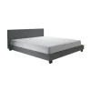 2-Persoons Bedden-Meubella - Tweepersoonsbed George - Grijs - Stof - 160x200 cm