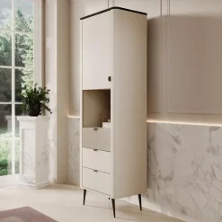 Wandkasten-Meubella - Wandkast Mace - Beige - 60 cm