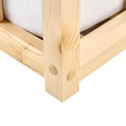 1-Persoons Bedden-Beliani MEYMAC - Kinderbed - Lichtbruin - 90 x 200 cm - Dennenhout