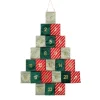 Kerstdecoratie-Mica Decorations Adventskalender - L72 x B1 x H51 cm - Groen, Rood