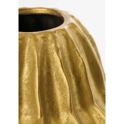 Mica Decorations Altea Vaas - H28 x Ø24,5 cm - Keramiek - Goud