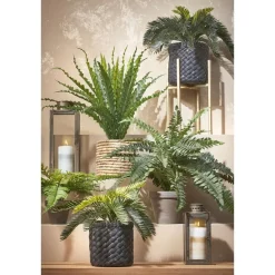 Kandelaars En Windlichten-Mica Decorations Arzilla Lantaarn - L13,5 x B13 x H34,5 cm - Goud