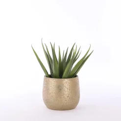 Bloempotten Voor Binnen-Mica Decorations Bloempot - goudkleurig - keramiek - 25 cm