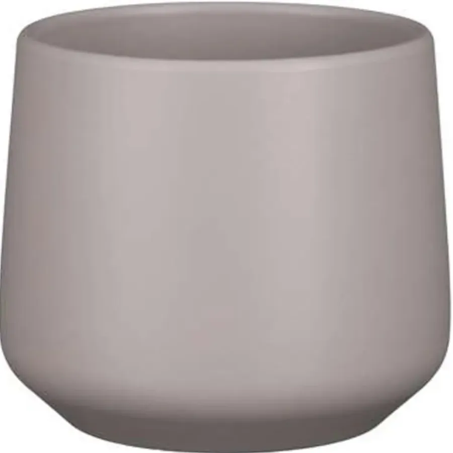 Bloempotten|Bloempotten Voor Binnen-Mica Decorations Bloempot - taupe - mat - keramiek - 15 x 14 cm