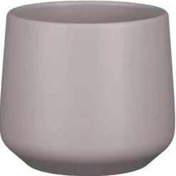 Bloempotten|Bloempotten Voor Binnen-Mica Decorations Bloempot - taupe - mat - keramiek - 15 x 14 cm