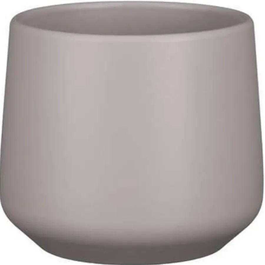 Bloempotten|Bloempotten Voor Binnen-Mica Decorations Bloempot - taupe - mat - keramiek - 15 x 14 cm
