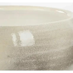Mica Decorations Bloempot - grijs - keramiek - 28 x 12 cm