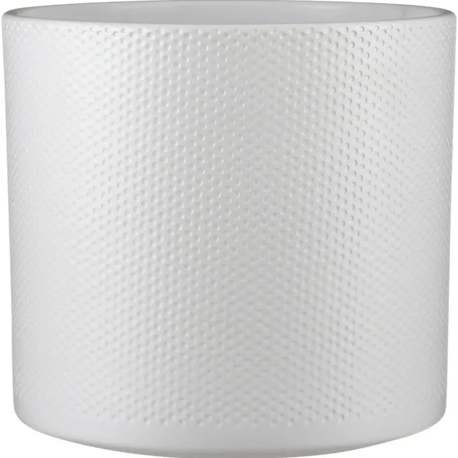 Bloempotten|Bloempotten Voor Binnen-Mica Decorations Bloempot - wit - keramiek - D26 x H28 cm