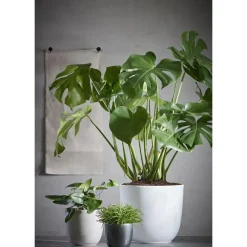 Mica Decorations Bloempot/plantenpot - keramiek - D35 cm x H31.5