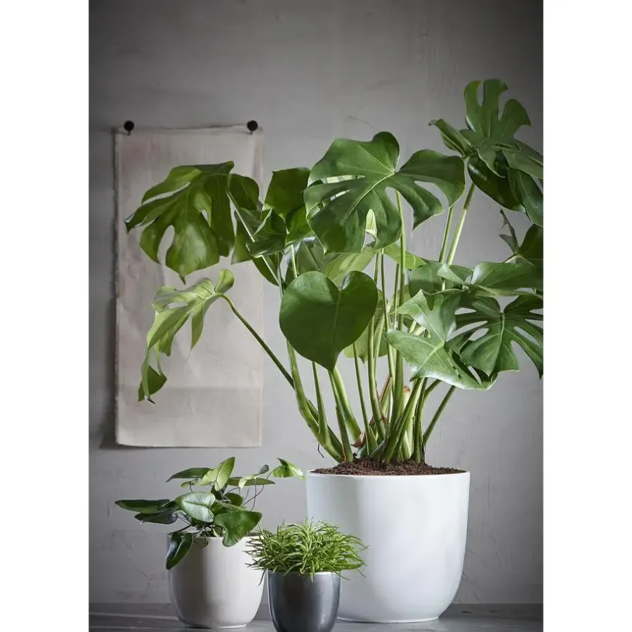 Mica Decorations Bloempot/plantenpot - keramiek - D35 cm x H31.5