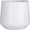Bloempotten-Mica Decorations Bloempot - wit - mat - keramiek - H26/D28 cm