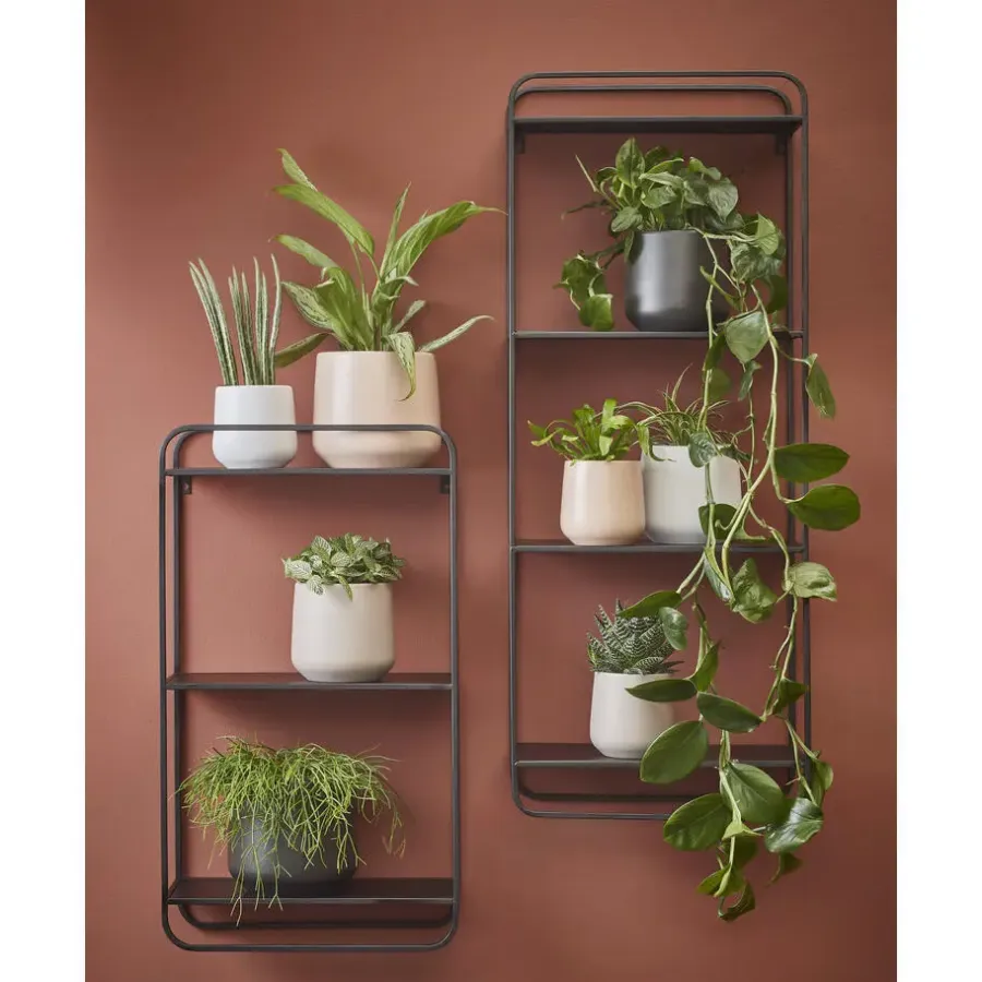 Bloempotten-Mica Decorations Bloempot - wit - mat - keramiek - H26/D28 cm