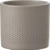 Mica Decorations Bloempot - taupe - keramiek - D13 x H12 cm