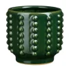 Bloempotten Voor Binnen-Mica Decorations Bloempot - boaz - gebobbeld - groen - 16 x 18 cm