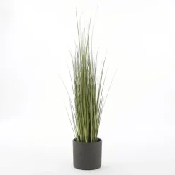 Mica Decorations Bloempot - donkergrijs - mat - keramiek - 23 x 21 cm