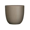 Bloempotten Voor Binnen-Mica Decorations Bloempot - taupe - keramiek - D12 x H11 cm
