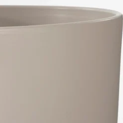 Bloempotten Voor Binnen-Mica Decorations Bloempot - taupe - keramiek - D12 x H11 cm