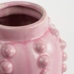 Mica Decorations Boaz Vaas - H30 x Ø11 cm - Keramiek - Roze
