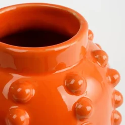 Vazen-Mica Decorations Boaz Vaas - H30 x Ø11 cm - Keramiek - Oranje