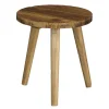 Bijzettafels-Mica Decorations Bold Bijzettafel - Ø26 cm - Gerecycled Hout - Bruin