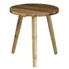 Bijzettafels-Mica Decorations Bold Bijzettafel - Ø33 cm - Gerecycled Hout - Bruin