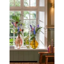 Krukjes-Mica Decorations Bold Houten Krukje - L38 cm - Gerecycled Hout
