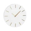 Mica Decorations Brixen Wandklok - Ø35,5 cm - Wit