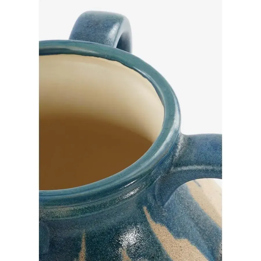 Vazen-Mica Decorations Caldo Vaas - L28 x B28 x H36 cm - Donkerblauw