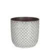 Mica Decorations Daan Bloempot - H17,5 x Ø19 cm - Wit
