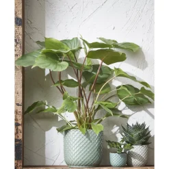 Bloempotten Voor Binnen-Mica Decorations Daan Bloempot - H17,5 x Ø19 cm - Groen