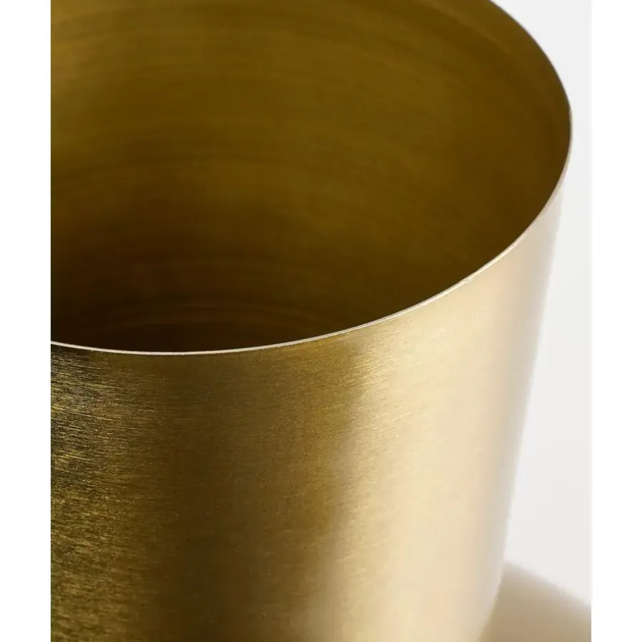 Vazen-Mica Decorations Dara Vaas - H42 x Ø28 cm - Metaal - Goud