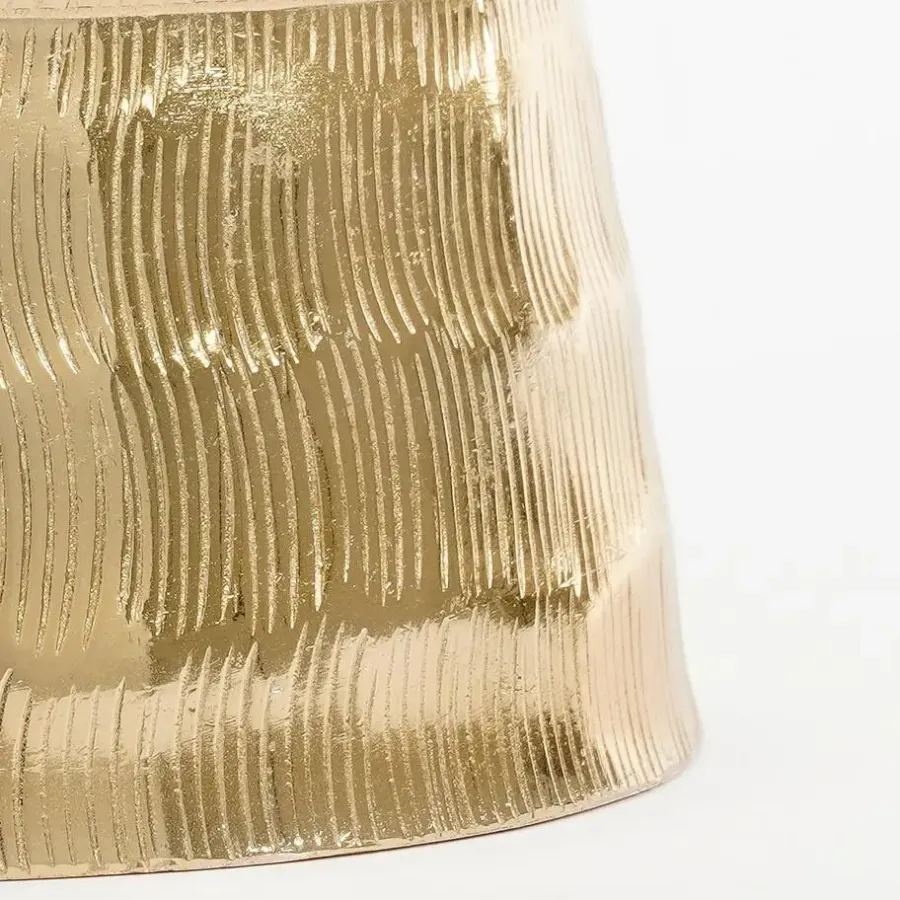 Mica Decorations Decoratie Kerstboom - H36 x Ø11 cm - Aluminium - Goud