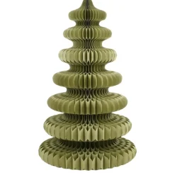 Mica Decorations Decoratie Kerstboom - H212 x Ø148 cm - Papier - Groen