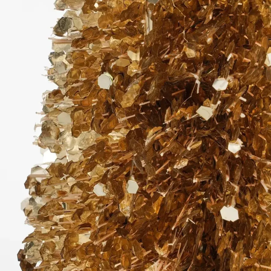 Kerstbomen-Mica Decorations Decoratie Kerstboom - H60 x Ø19 cm - Champagne